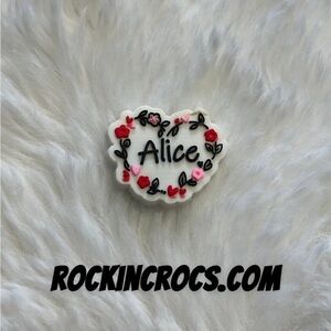 Alice in Wonderland Croc Charm
